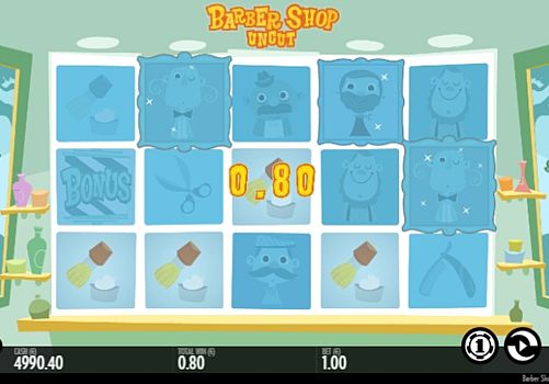 Автомат Barber Shop Uncut - выигрышная комбинация на линии Выигрышная комбинация на линии в автомате Barber Shop Uncut