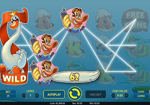 Автомат Scruffy Duck - выигрышная комбинация символов Выигрышная комбинация символов в автомате Scruffy Duck