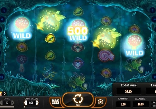 Игровой автомат Magic Mashrooms - выигрыш с дикими знаками Выигрыш с дикими знаками в игровом автомате Magic Mashrooms