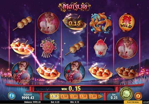 Игровой автомат Matsuri - выплата за призовую комбинацию Выплаты за призовую комбинацию в игровом автомате Matsuri