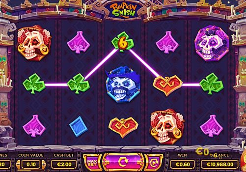 Игровой автомат Pumpkin Smash - призовая комбинация символов Призовая комбинация символов в игровом автомате Pumpkin Smash
