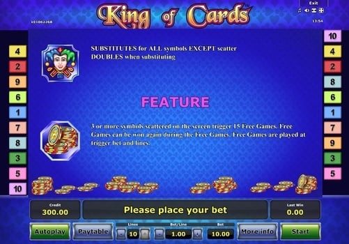 Онлайн аппарат King of Cards - Wild и Scatter Wild и Scatter в онлайн аппарате King of Cards