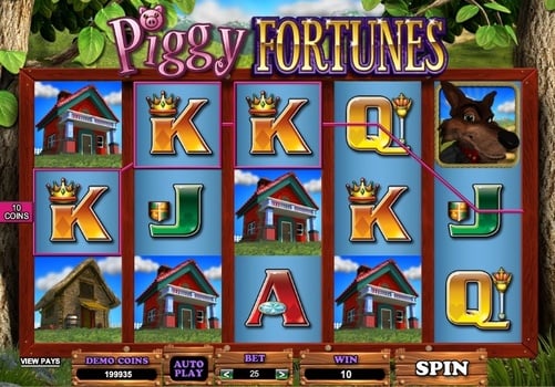 Онлайн автомат Piggy Fortunes - выигрышная комбинация Выигрышная комбинация в онлайн автомате Piggy Fortunes