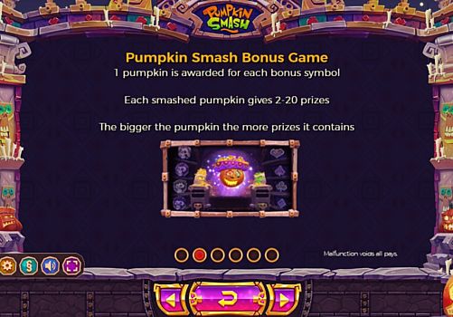 Онлайн слот Pumpkin Smash - бонусная игра Бонусная игра в онлайн слоте Pumpkin Smash