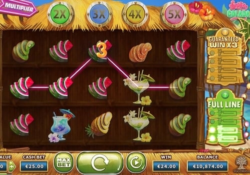 Онлайн слот Spina Colada - выигрышная комбинация символов Выигрышная комбинация символов в онлайн слоте Spina Colada