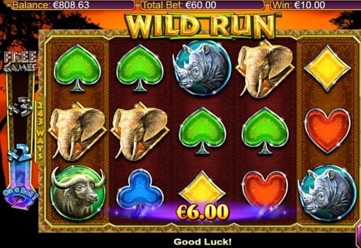 Онлайн слот Wild Run - выигрышная комбинация Выигрышная комбинация в онлайн слоте Wild Run
