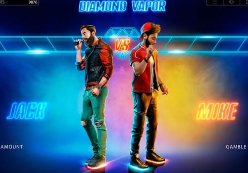 Слот Diamond Vapor - раунд на удвоение Раунд на удвоение в слоте Diamond Vapor