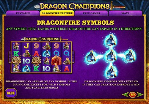 Слот Dragon Champions - описание игрового бонуса Описание игрового бонуса в слоте Dragon Champions